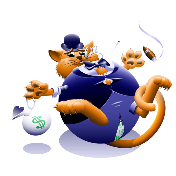 Gato gordo - Vector, Imagen