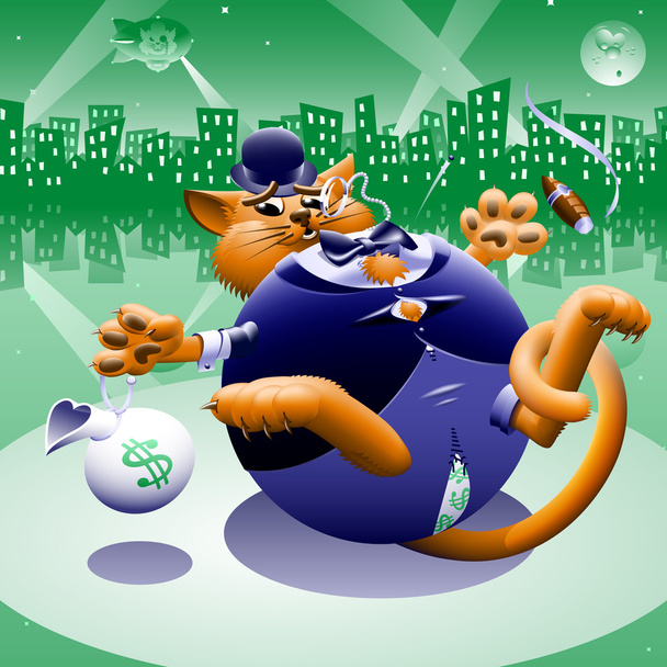 FAT Cat 2: Dolar město - Vektor, obrázek