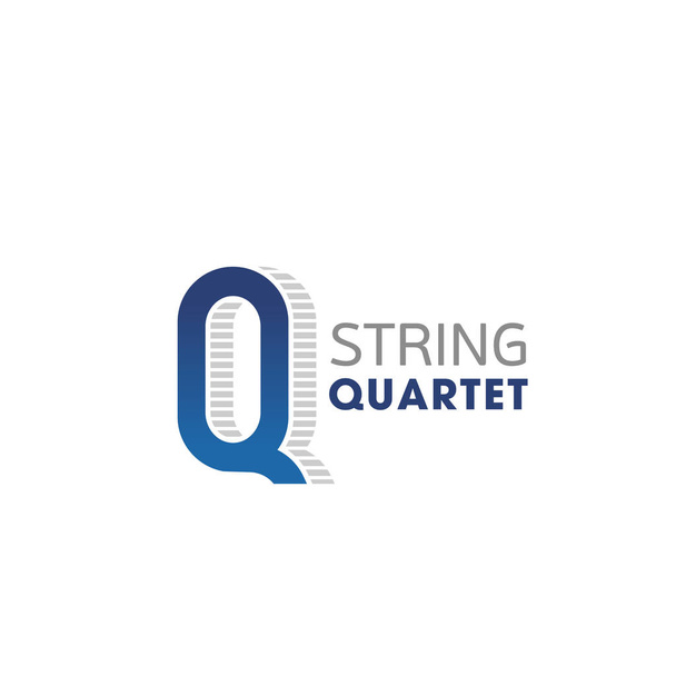 Badge vectoriel pour quatuor à cordes
 - Vecteur, image