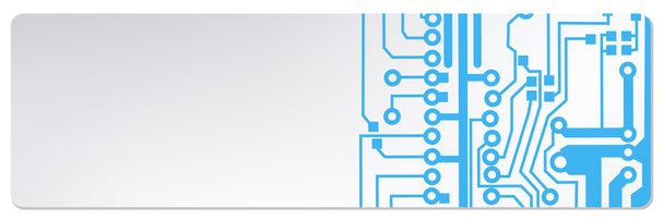 Techno circuit web banners. EPS10 vector illustration - Vector, Image