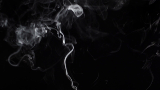 füst egy fekete háttér - Felvétel, videó