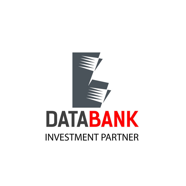Emblemat wektor banku danych - Wektor, obraz