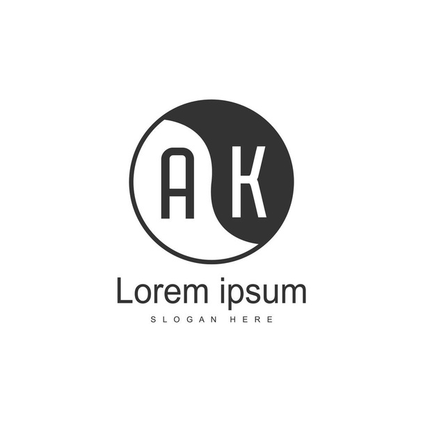 Lettera iniziale AK Logo Template Vector Design
 - Vettoriali, immagini