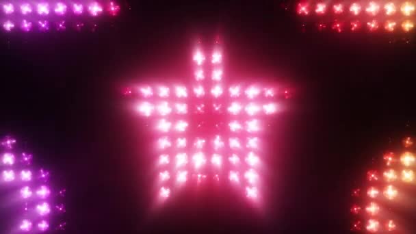 Brillantes luces parpadeantes Junta Star Seamless Loop fondo
 - Metraje, vídeo