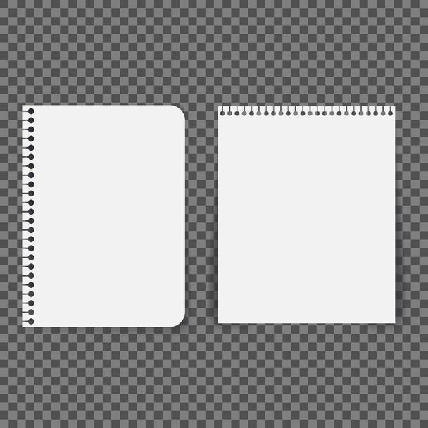 Papel de cuaderno con líneas aisladas sobre fondo. Ilustración vectorial. - Vector
 - Vector, Imagen