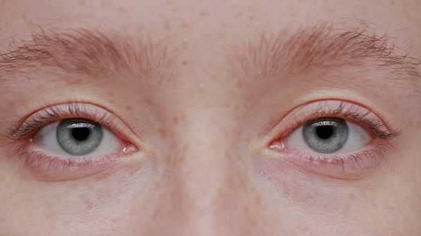 Close-up van de mooie blauwe ogen - Foto, afbeelding