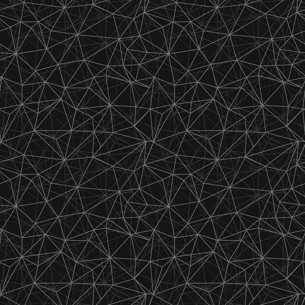 schwarze graue Netzwerktextur nahtloses Muster. - Vektor, Bild