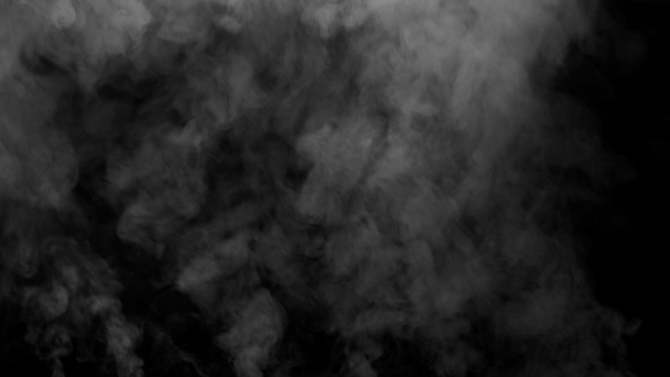 White Smoke on Black Background - Foto, immagini