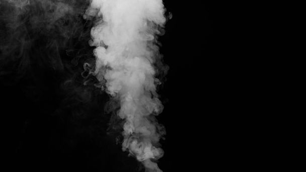 Fehér füst fekete háttér - Fotó, kép