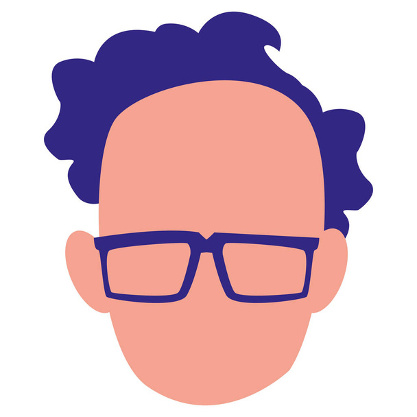 Uomo con occhiali di design
 - Vettoriali, immagini