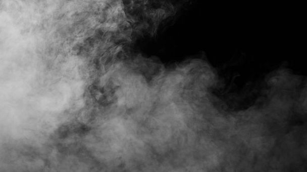 Humo blanco sobre fondo negro - Foto, Imagen