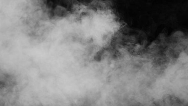 Λευκός καπνός σε μαύρο φόντο - Φωτογραφία, εικόνα