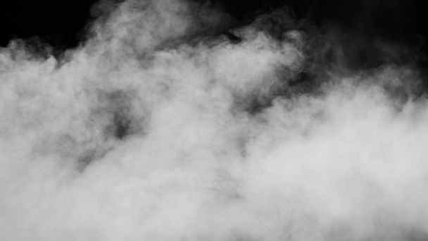 Белый дым на черном фоне - Фото, изображение