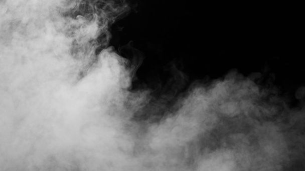 Bílý kouř na černém pozadí - Fotografie, Obrázek