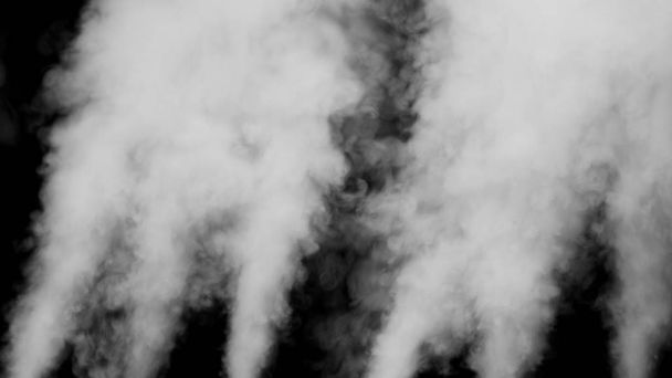 Fumée blanche sur fond noir - Photo, image