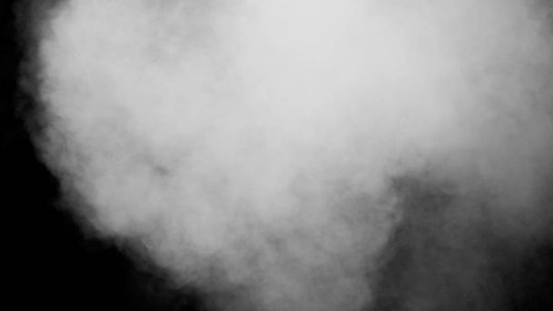 Fumo branco no fundo preto - Foto, Imagem