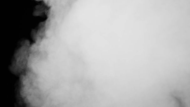Fumo branco no fundo preto - Foto, Imagem