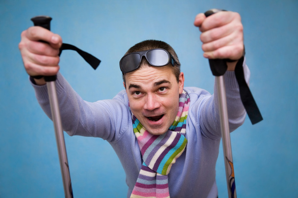 The man on skis - Photo, Image