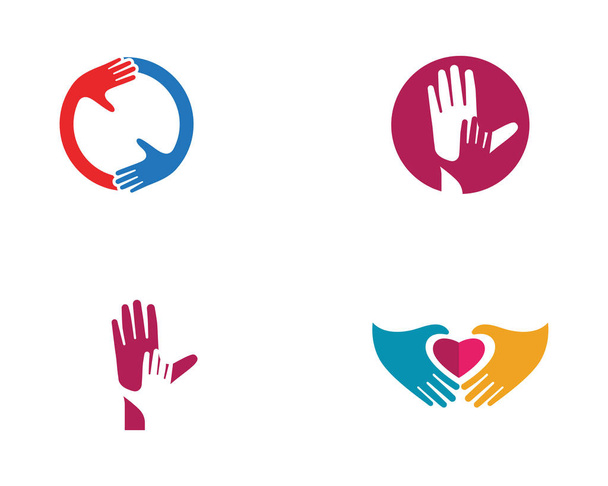 Handpflege Logo Vorlage Vektorsymbol Unternehmen - Vektor, Bild