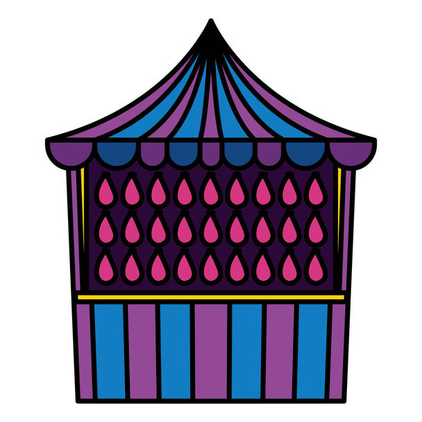kiosque de carnaval avec ballons d'eau
 - Vecteur, image