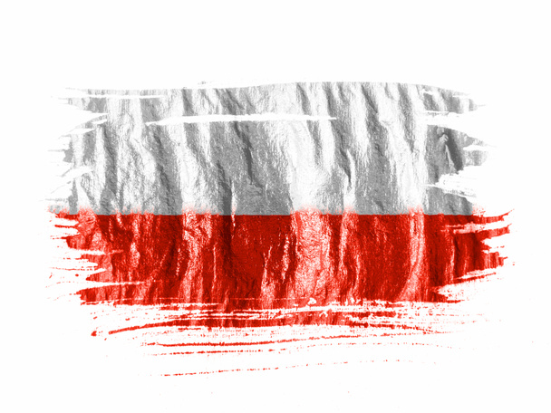 η πολωνική σημαία - Φωτογραφία, εικόνα