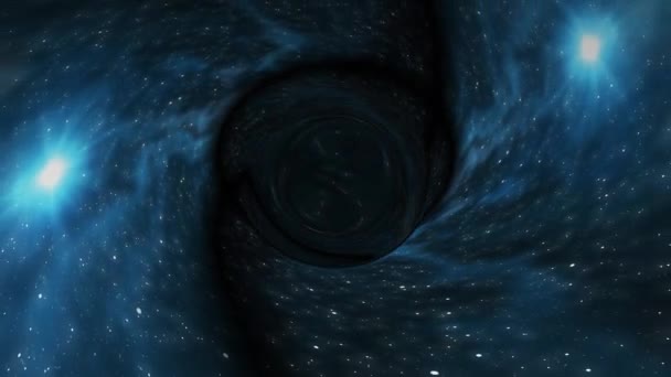 Black hole pulls in star space time funnel pit animation background New quality universal science cool nice 4k stock video footage - Footage, Video