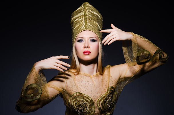Young model in personification of egyptian beauty - Photo, Image