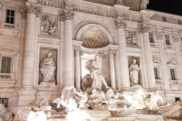 Trevi Çeşmesi, Fontana di Trevi Roma şehir, İtalya - Fotoğraf, Görsel