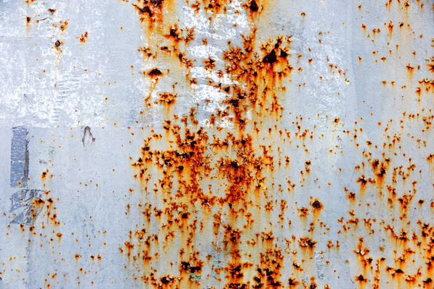 grunge parçalanmış boya paslı metal arkaplan - Fotoğraf, Görsel