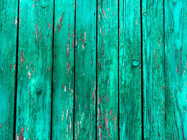 staré grunge malované dřevěné desky používané jako pozadí - Fotografie, Obrázek