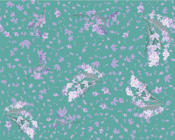 Floral lavender retro vintage background - Фото, изображение