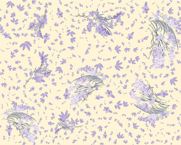 Floral lavender retro vintage background - Zdjęcie, obraz