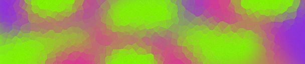 Trend color 2019, UFO Verde, Plastica Rosa, Protone Viola, Banner panoramico per la decorazione del web, con tecniche di pittura a olio per inserire il testo Il concetto di colore brillante del divertimento
. - Foto, immagini