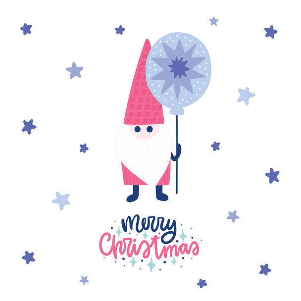 Colorful Christmas vector card - Vector, imagen