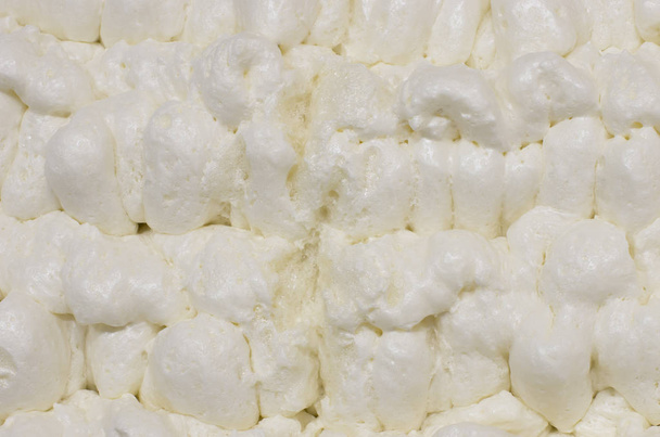 closeup view of sweet white cream foam background - Zdjęcie, obraz