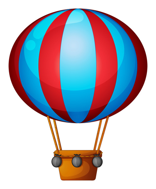 een heteluchtballon - Vector, afbeelding