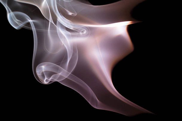 Smoke on black background - Photo, image