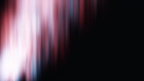黒い背景にオーロラの抽象アニメーション。抽象的なオーロラきらきらとカラフルな色合いのゆらめく - 映像、動画