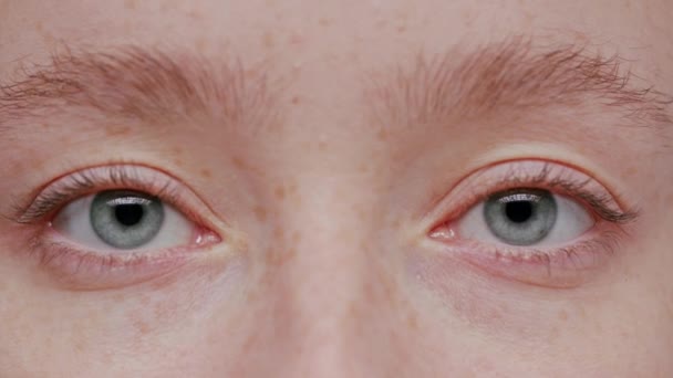 Detail krásné modré oko - Záběry, video