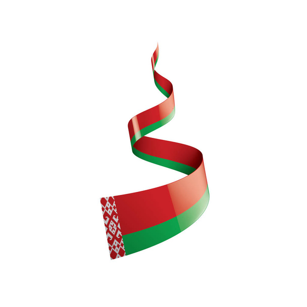 Belarus flag, vector illustration on a white background - Вектор,изображение
