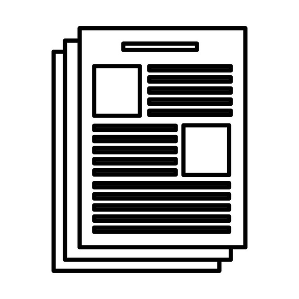 Document sheet symbol vector illustration graphic design - Vector, Image