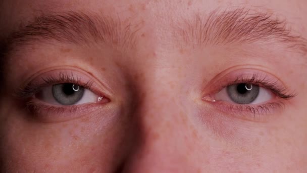 Close-up Olho azul bonito
 - Filmagem, Vídeo