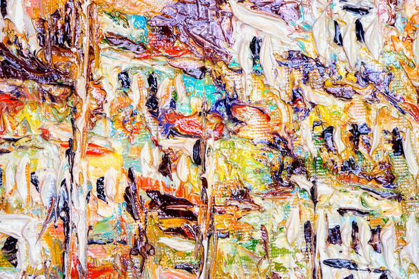 abstracto pintura al óleo textura sobre lienzo, fondo. arte moderno contemporáneo
. - Foto, imagen