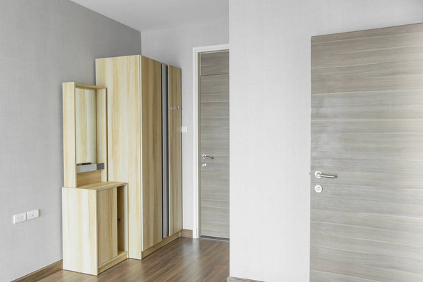 beautiful wooden wardrobe in a room - Photo, image