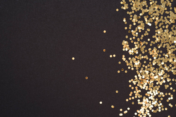 Gouden sparkles glitter. Glitter gloed feestelijke sparkles ontwerp - Foto, afbeelding