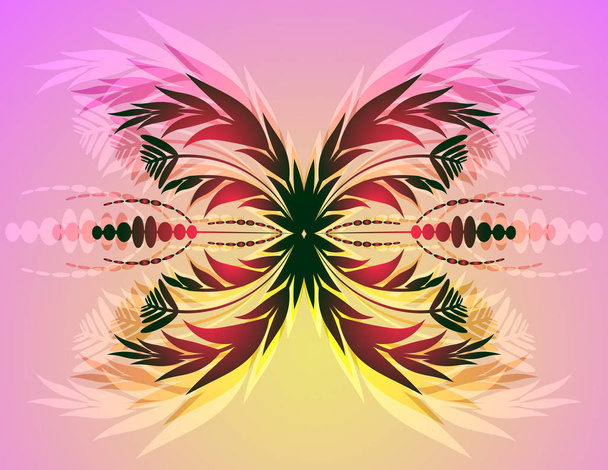 Pattern flower background decor - Vektor, obrázek