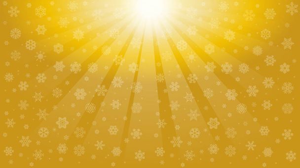 Lichtstrahlen, Schneeflocken, Schnee, Schneelandschaft, Himmel, Winter, Hintergrund - Vektor, Bild