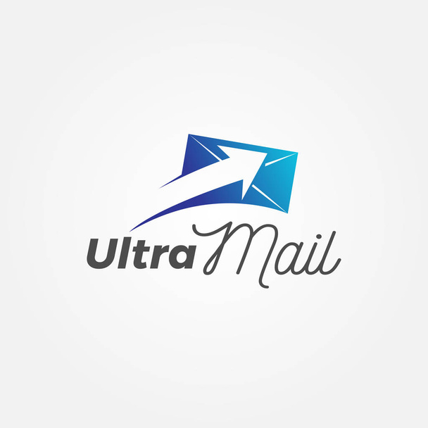 Icono de símbolo de signo de logotipo de correo rápido Ultra
 - Vector, Imagen