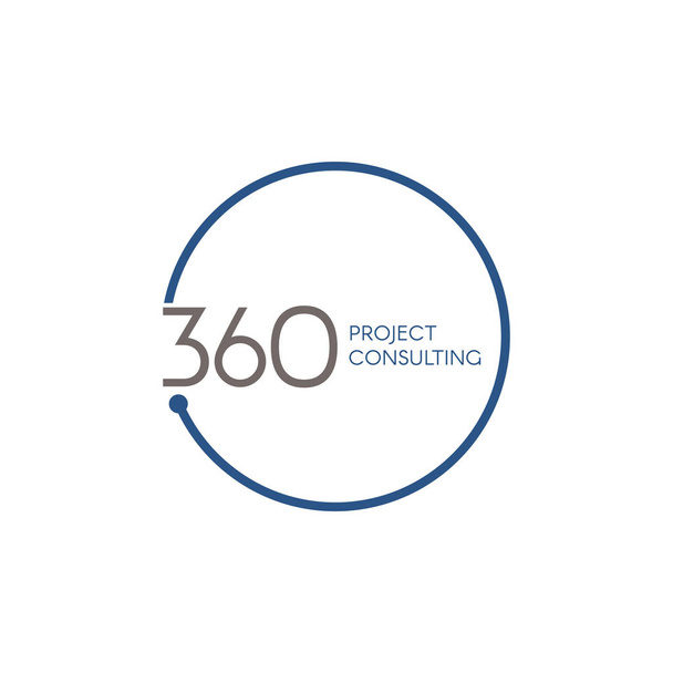 360 コンサルティング シンボル マーク - ベクター画像