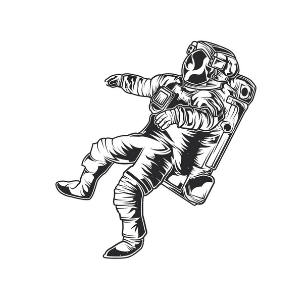 illustration of astronaut - Vector, afbeelding